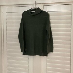 Simply Southern Green Cowl Neck Sweater